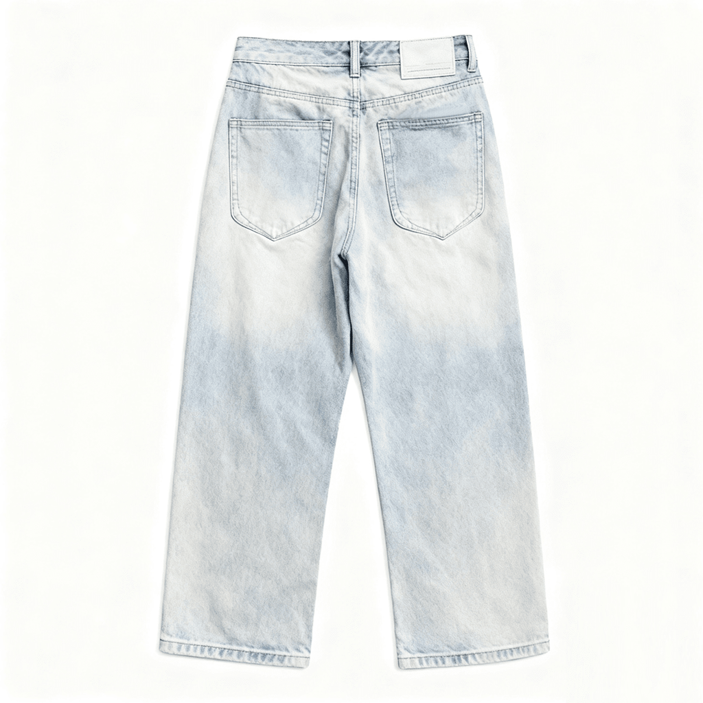 Relaxed Wide-Leg Denim Jeans