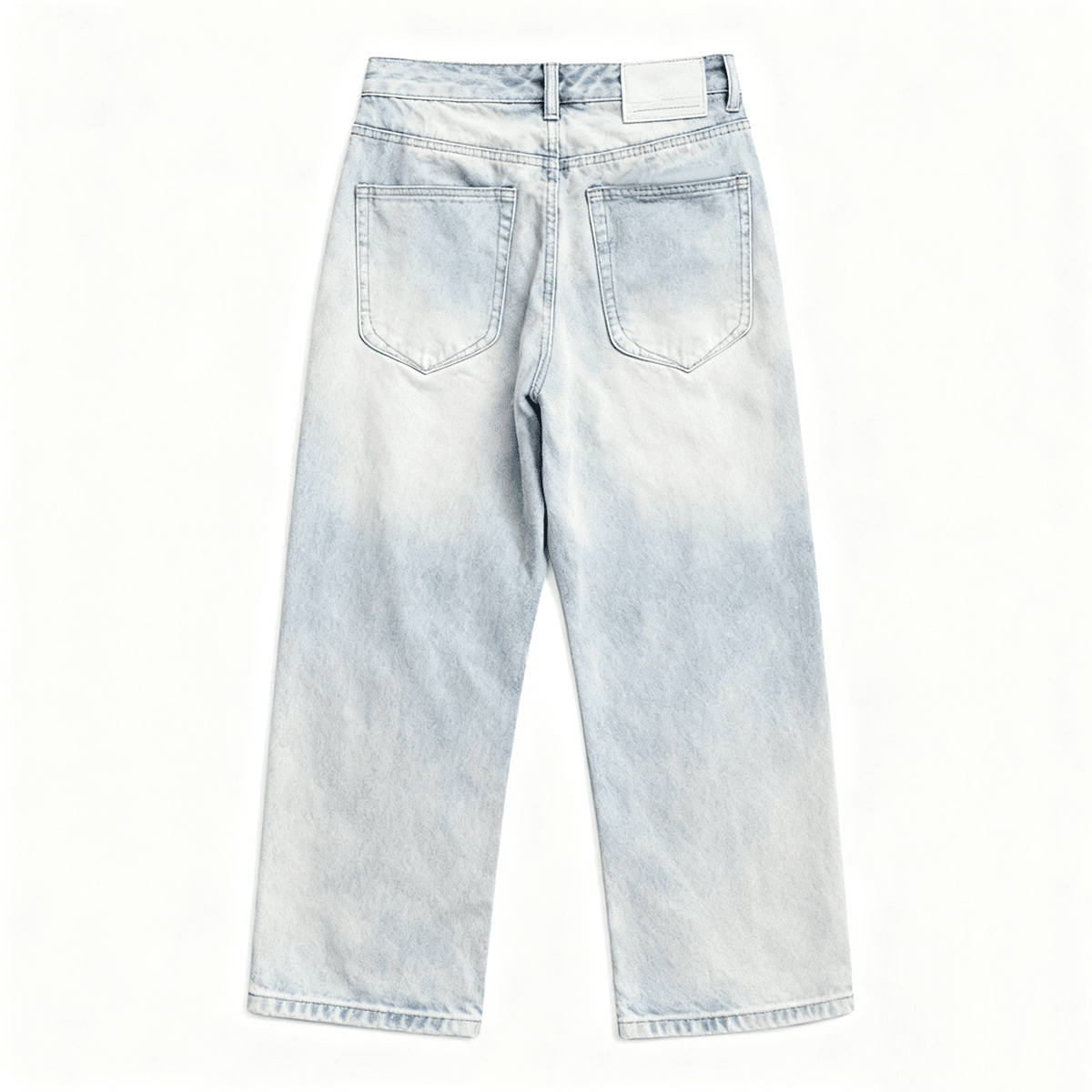 Relaxed Wide-Leg Denim Jeans