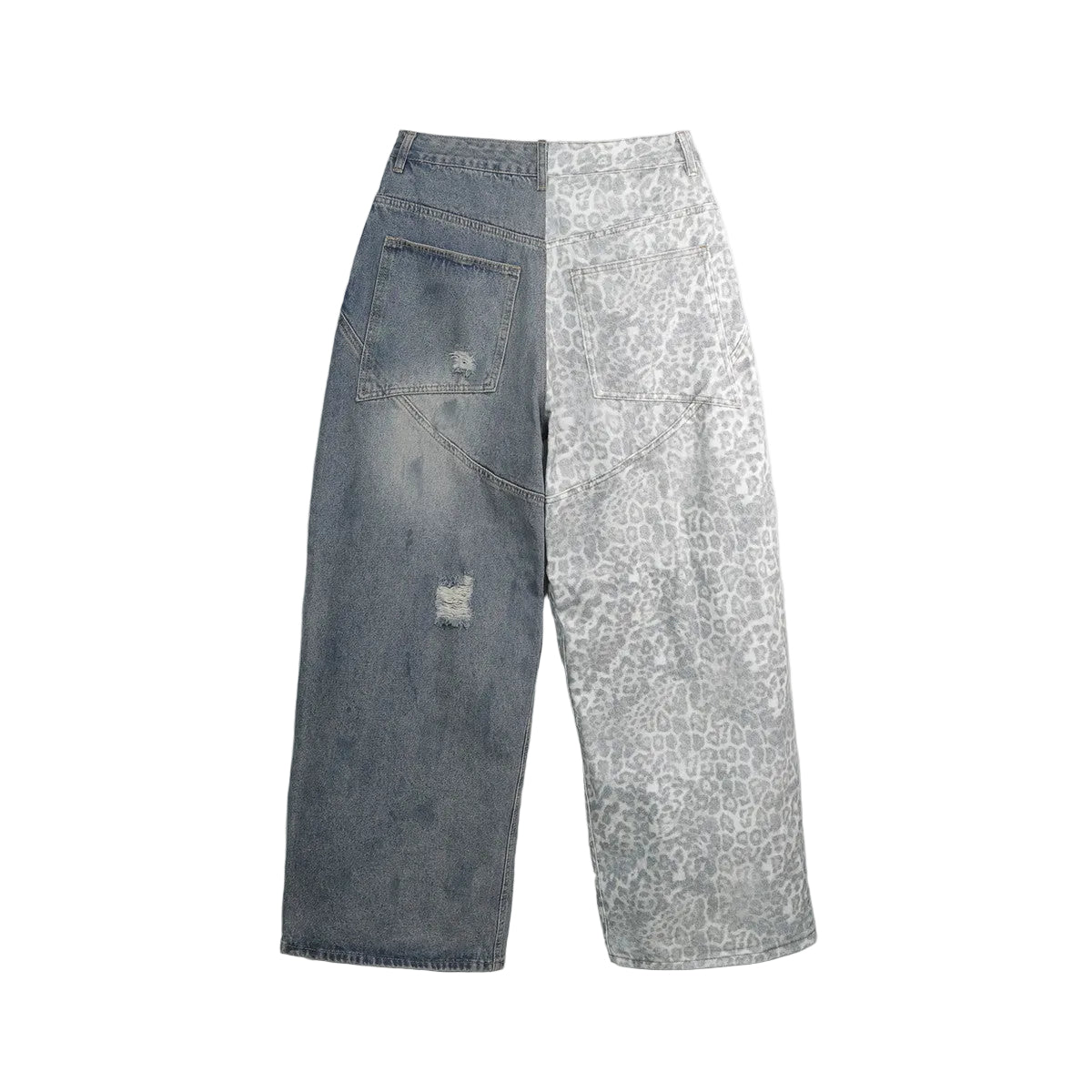 Distressed Wide-leg Jeans