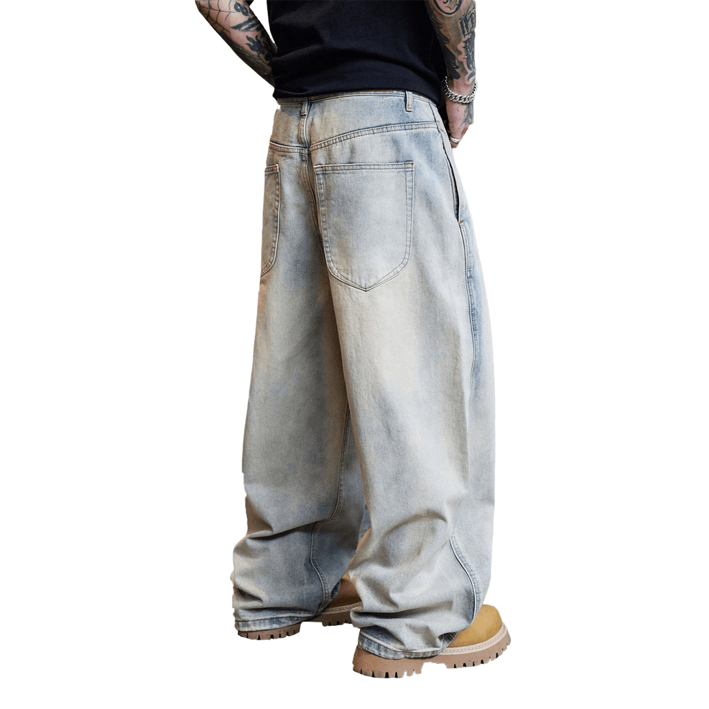 Relaxed Wide-Leg Denim Jeans