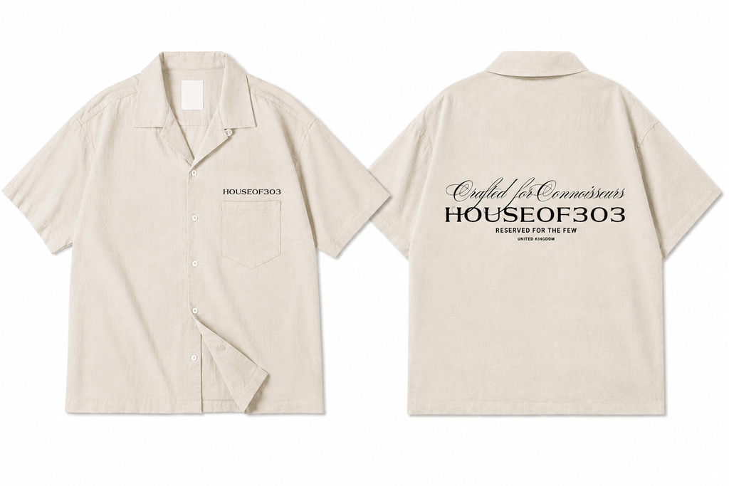 Cuban Collar Short-sleeve Shirt