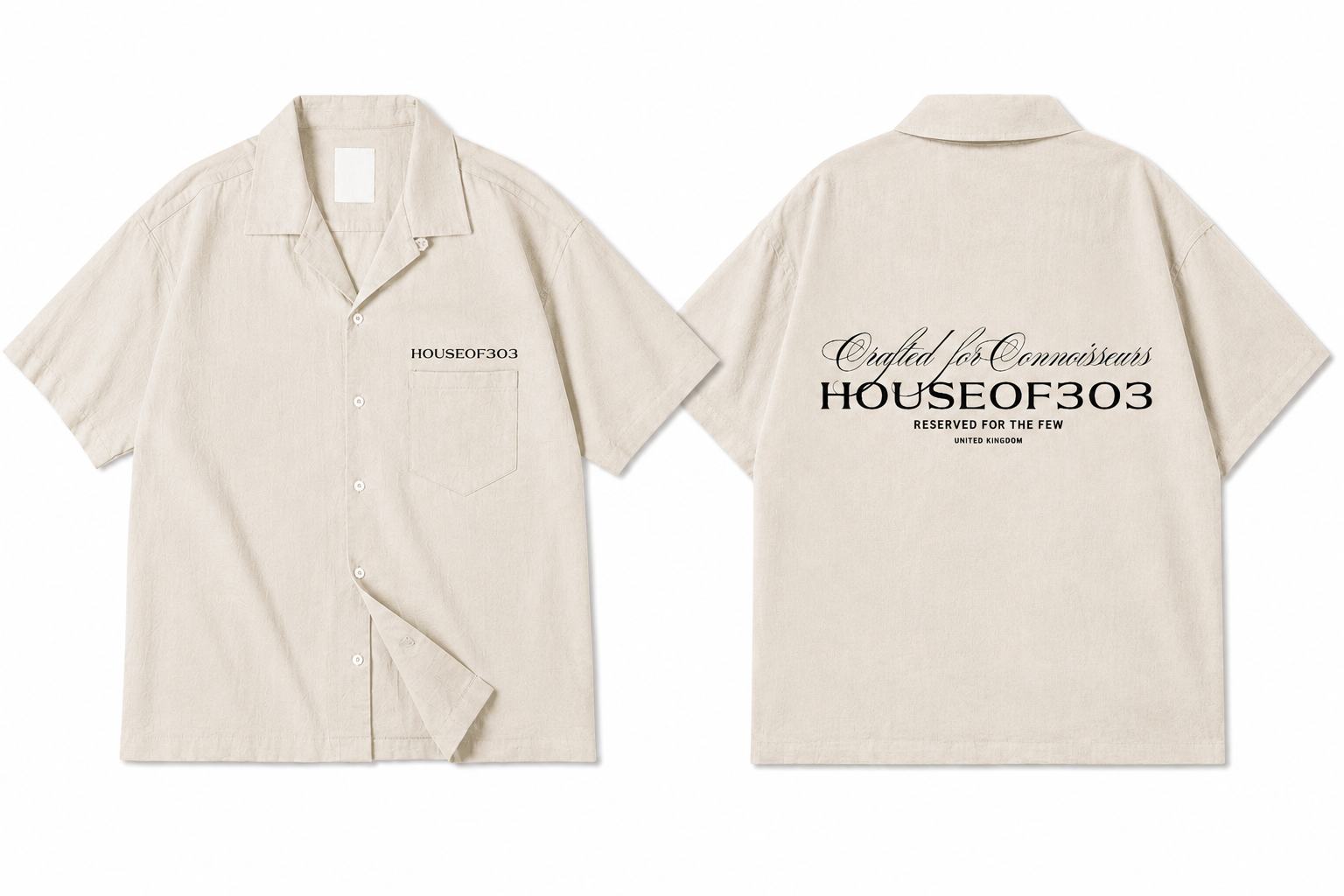 Cuban Collar Short-sleeve Shirt