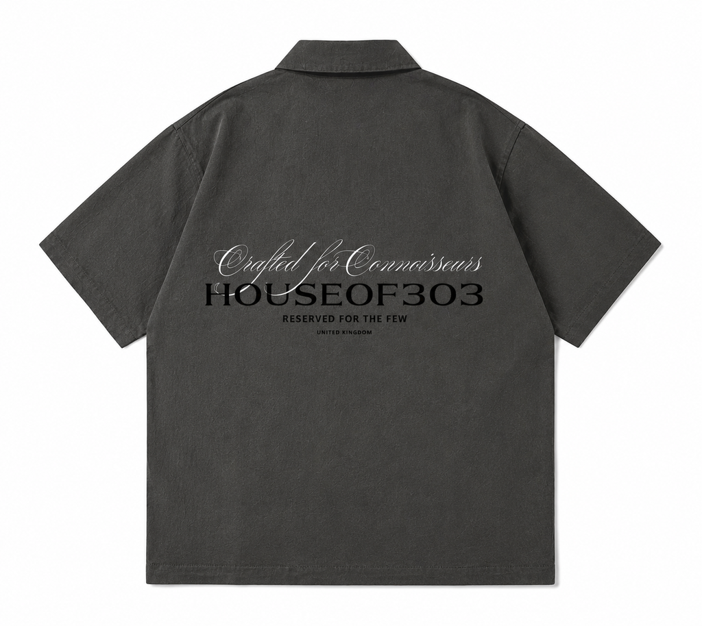 Cuban Collar Short-sleeve Shirt