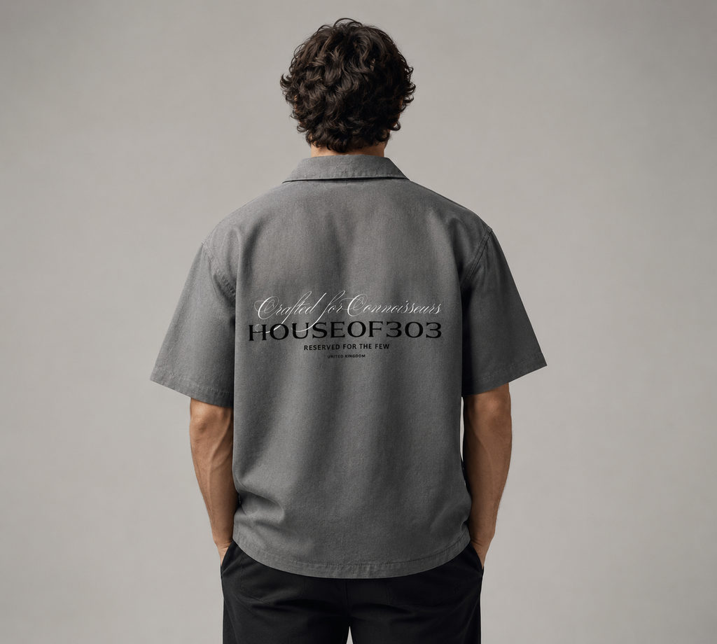 Cuban Collar Short-sleeve Shirt