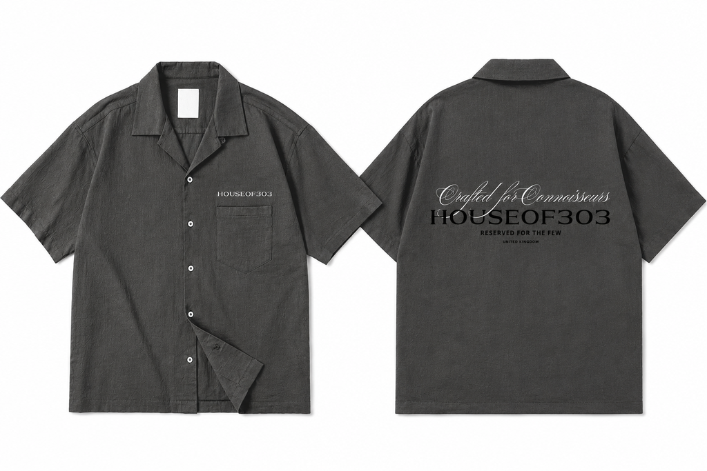 Cuban Collar Short-sleeve Shirt