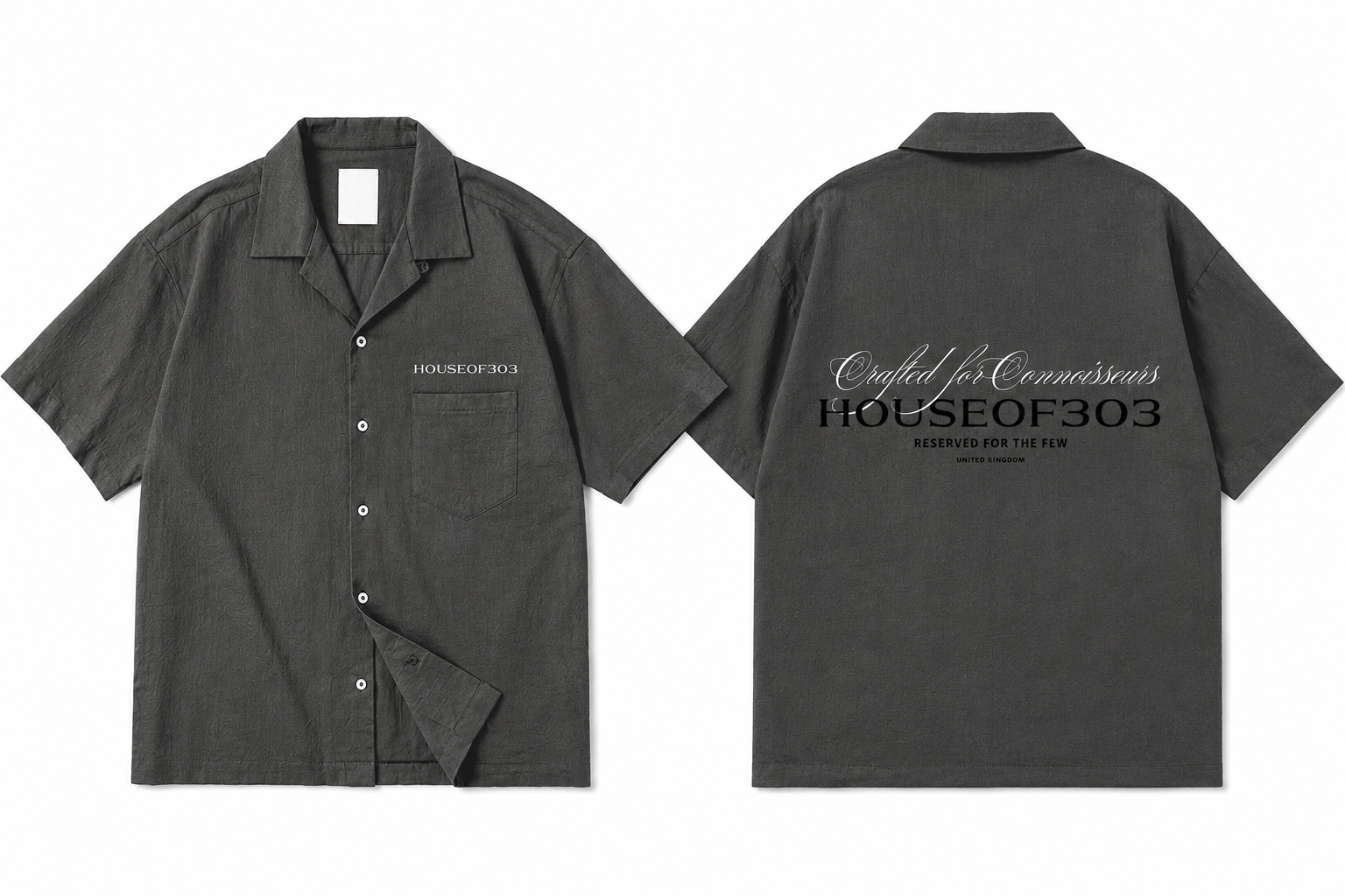 Cuban Collar Short-sleeve Shirt